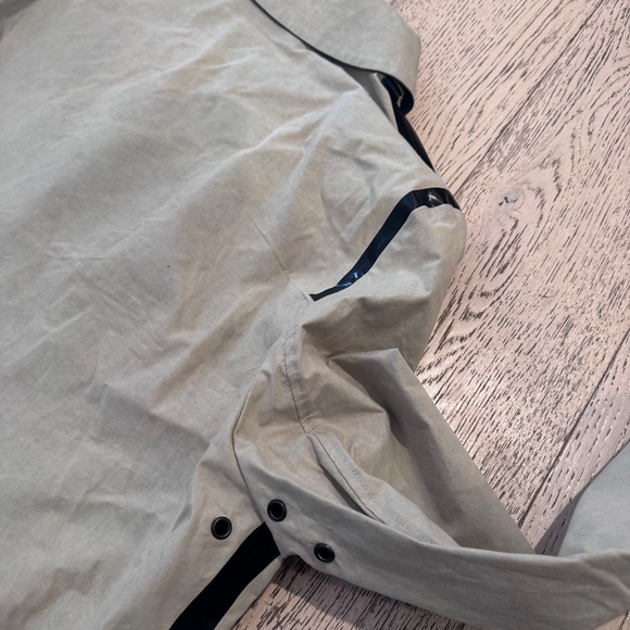 WANDA NYLON PARIS SPRING SUMMER RAINWEAR MENS DESIGNER JACKET COAT BEIGE SZ. 40 - Picture 7 of 7